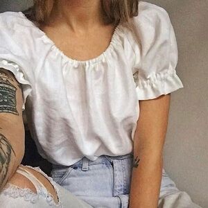 Nicole Purdy Frill Top Size M